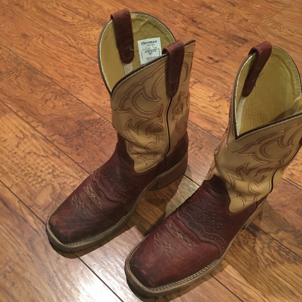 Double H steel toe 10.5 work boots